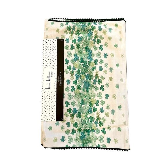Nicole Miller St.Patrick's Day Shamrock Placemats 13x19 Set of 4 New - Picture 9 of 13